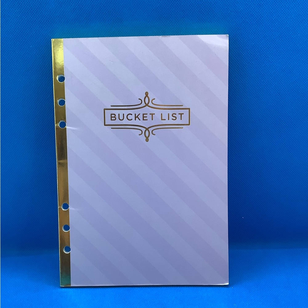 Recollections Bucket List 6 Ring Planner Binder Insert Book